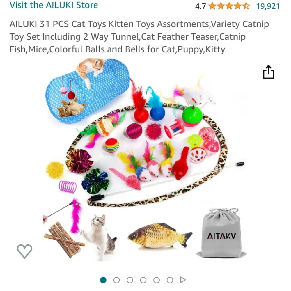Cat Toys 31 Pieces